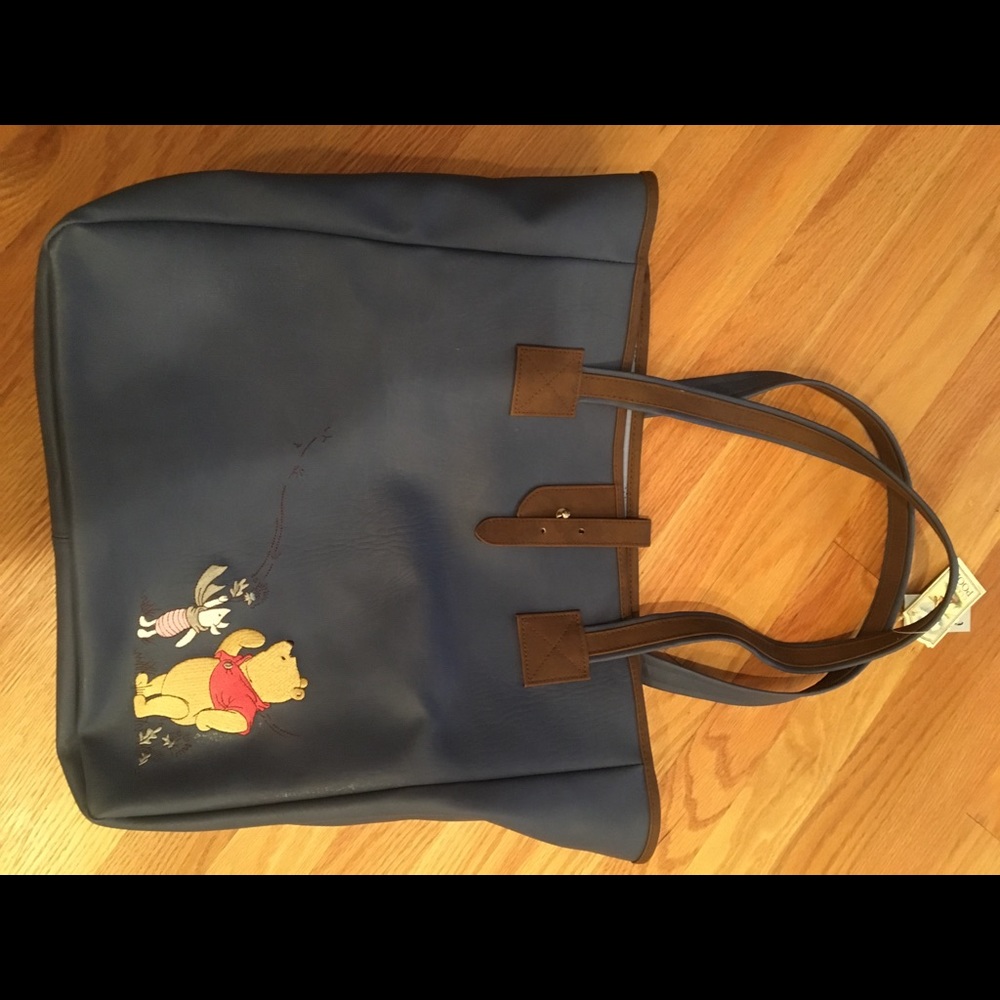 NWT Winnie the Pooh & Piglet Blue Tote bag